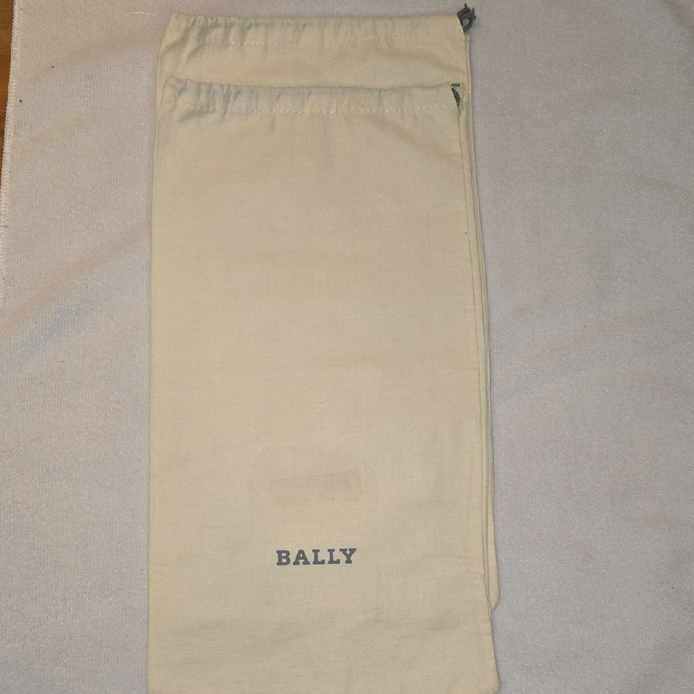 Set of 2 Authentic Bally Switzerland Luxury Shoe Dust Bags